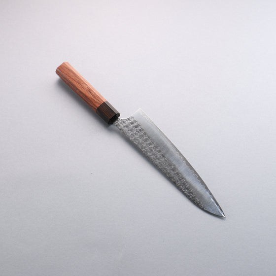 Yoshimi Kato Minamo SG2 Hammered Gyuto  210mm Rosewood (Ferrule: Ebony) Handle - Seisuke Knife