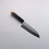 Yoshimi Kato Minamo SG2 Hammered Santoku  170mm Olive Tree and Black Resin Handle - Seisuke Knife - Slide 1