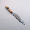 Yoshimi Kato Minamo SG2 Hammered Kiritsuke Gyuto  210mm Olive Tree and Green Resin Handle - Seisuke Knife - Slide 2