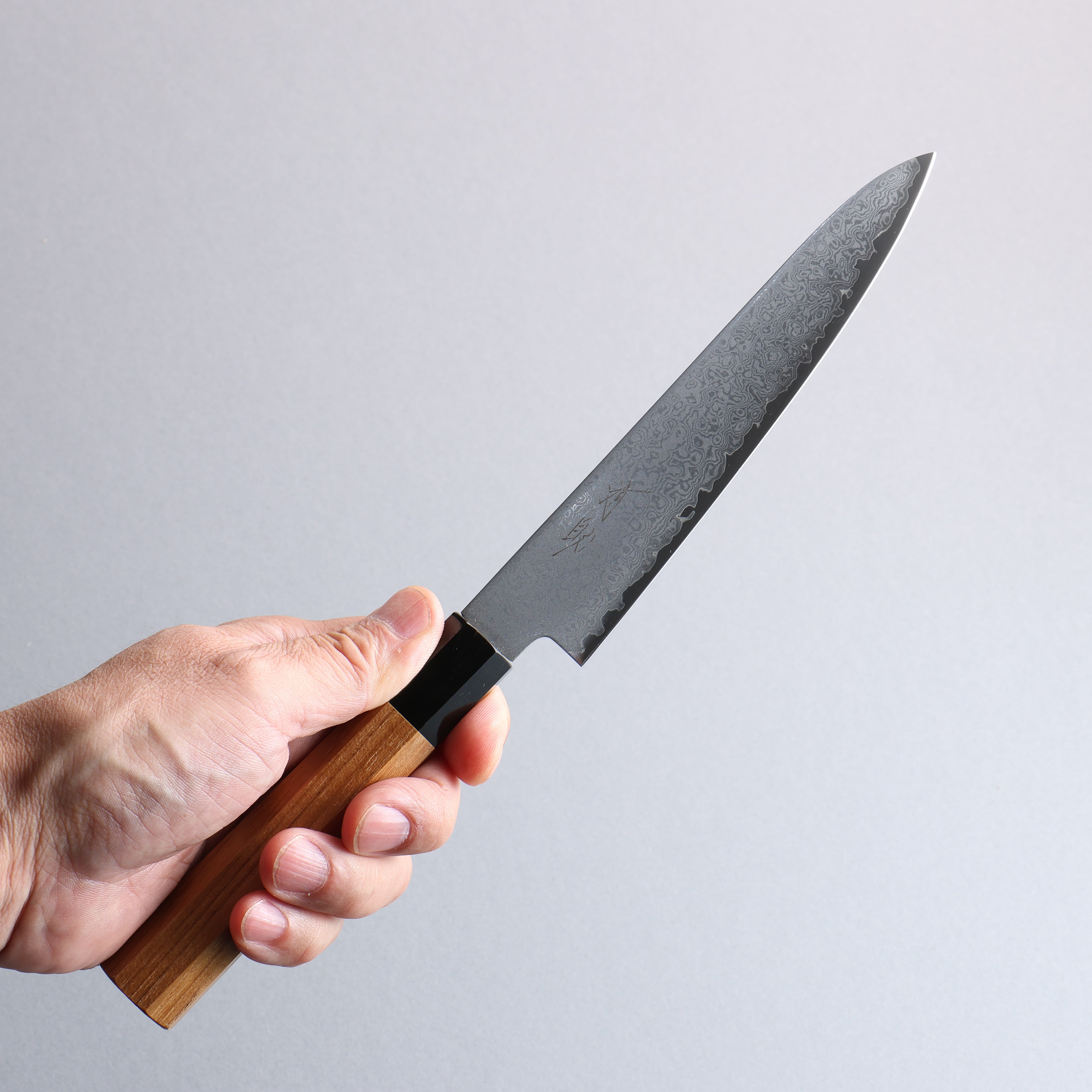 Seisuke VG10 Damascus Petty-Utility 150mm Teak Wood Handle - Seisuke Knife