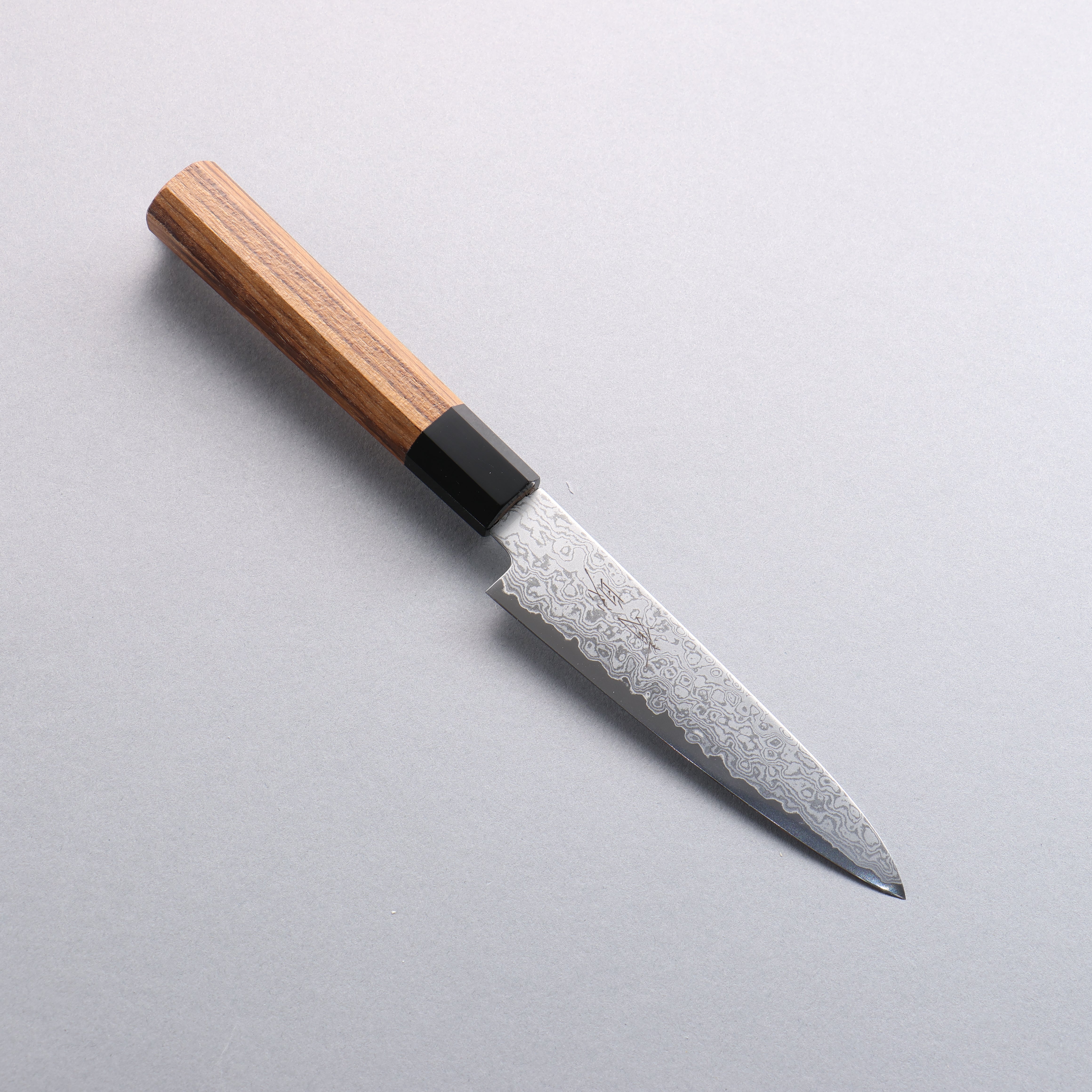 Seisuke VG10 Damascus Petty-Utility 120mm Teak Wood Handle - Seisuke Knife