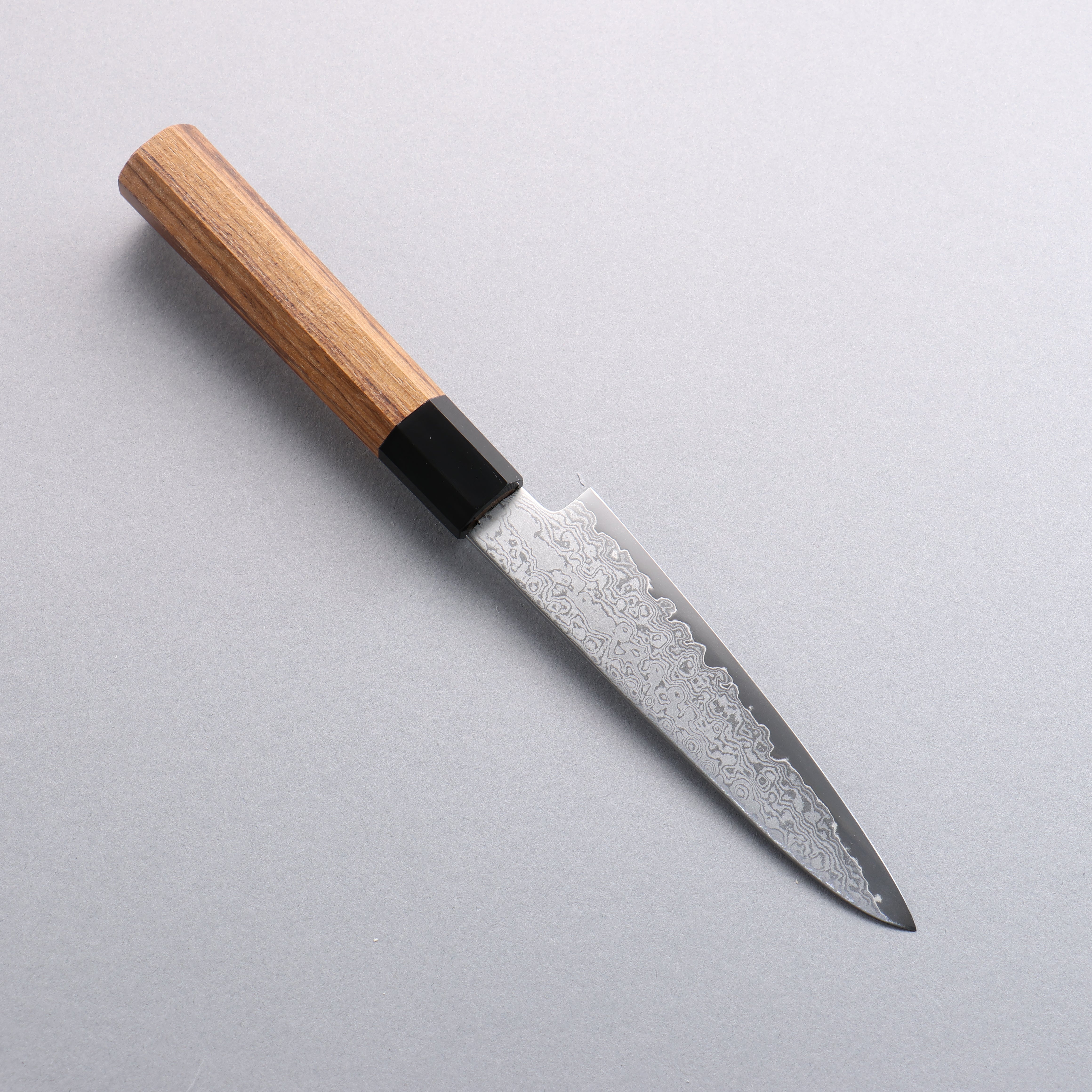 Seisuke VG10 Damascus Petty-Utility 120mm Teak Wood Handle - Seisuke Knife