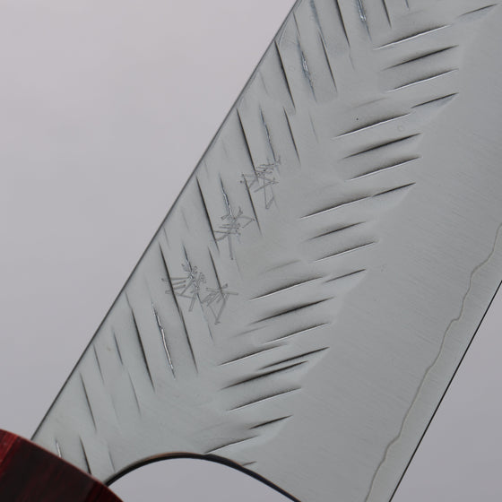 Yoshimi Kato SPG STRIX Hammered (V) Kiritsuke Gyuto  240mm Rosewood (ferrule: Red Pakka wood) Handle - Seisuke Knife