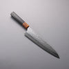 Yoshimi Kato SPG STRIX Hammered (V) Gyuto  240mm Ebony (ferrule: Orange Resin) Handle - Seisuke Knife - Slide 1