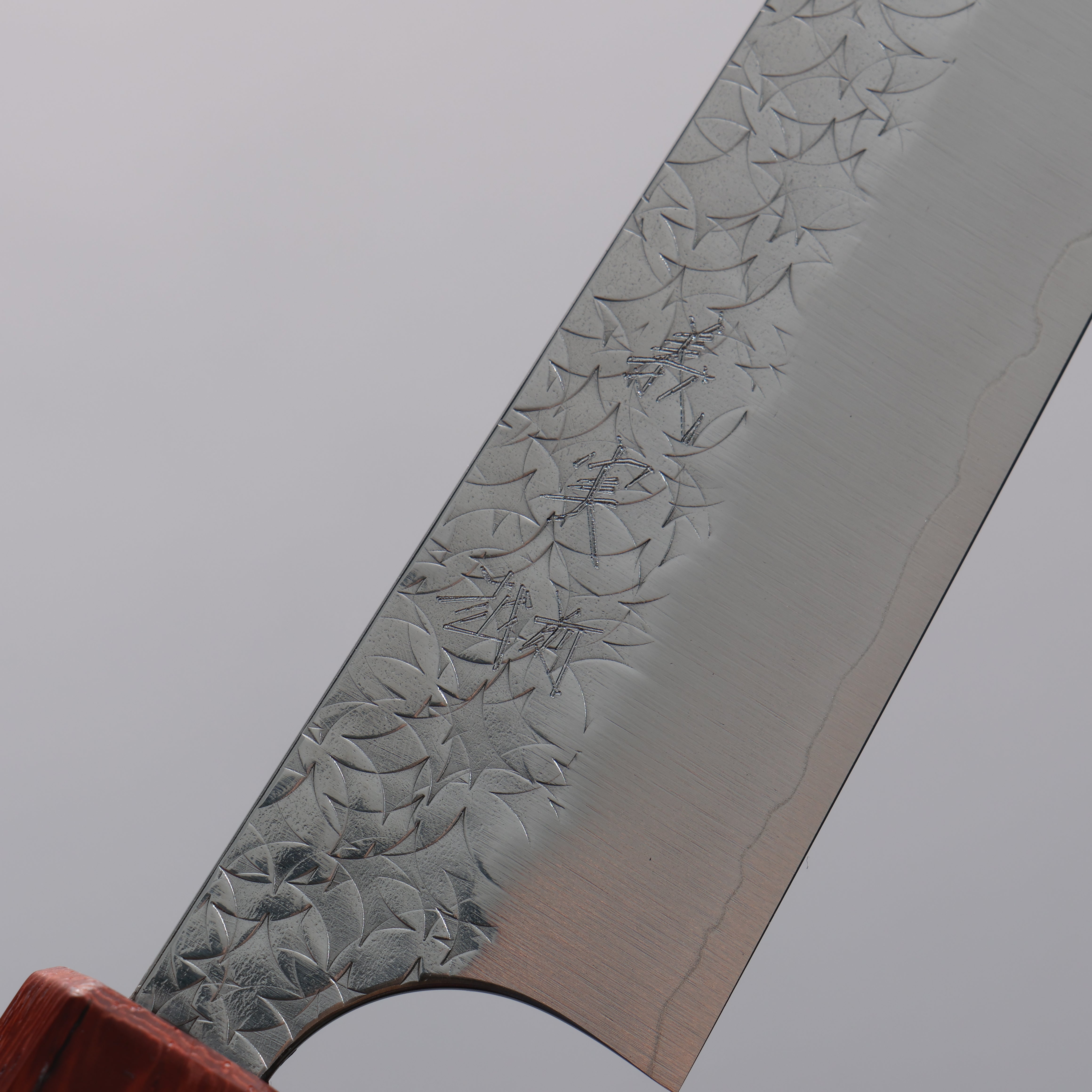 Yoshimi Kato Minamo SG2 Hammered Petty-Utility  150mm Rosewood (Turquoise Ring) Handle - Seisuke Knife