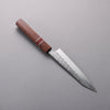 Yoshimi Kato SPG STRIX Hammered (V) Kiritsuke Petty-Utility  150mm Rosewood (Red Turquoise Ring) Handle - Seisuke Knife - Slide 2