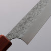 Yoshimi Kato Minamo SG2 Hammered Petty-Utility  120mm Rosewood (Turquoise Ring) Handle - Seisuke Knife - Slide 3