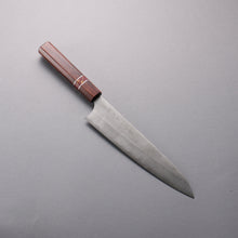  Yoshimi Kato Blue Super Nashiji Gyuto  210mm Rosewood (Red Turquoise Ring) Handle - Seisuke Knife