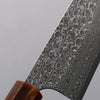 Yoshimi Kato VG10 Black Damascus Kiritsuke Gyuto  210mm Ebony (ferrule: Orange Resin) Handle - Seisuke Knife - Slide 3