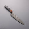 Yoshimi Kato VG10 Black Damascus Gyuto  210mm Ebony (ferrule: Orange Resin) Handle - Seisuke Knife - Slide 1