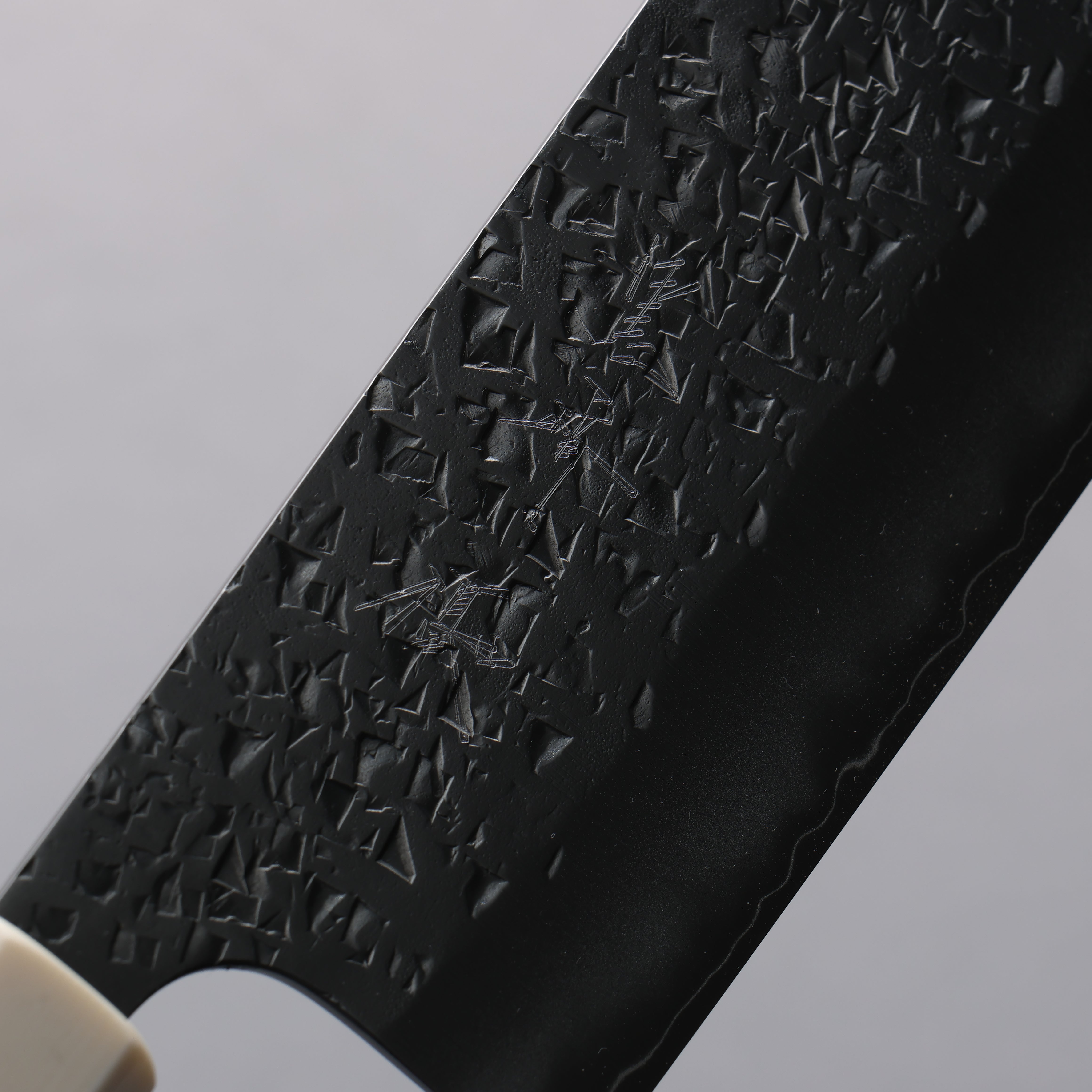 Yu Kurosaki Shizuku SG2 Hammered Nakiri  165mm Stabilized wood (Birch Burl) Handle - Seisuke Knife