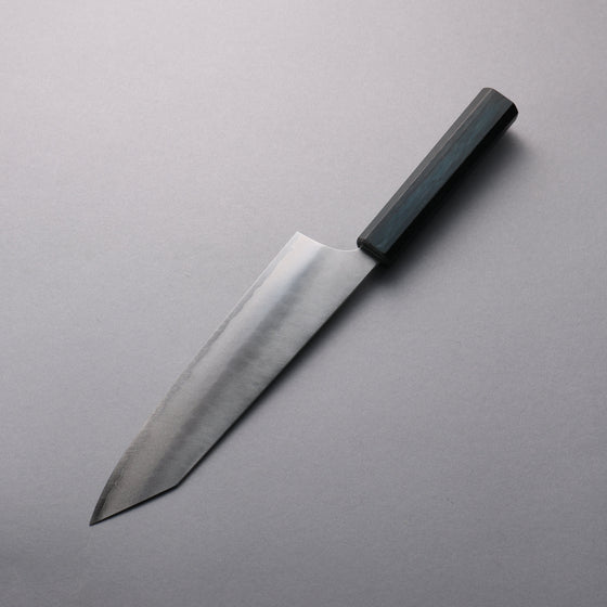 Taiki Kawamoto VG10 Lightly Hammered Gyuto  210mm Indigo colored Wood Handle - Seisuke Knife