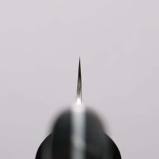 Yuto Kawagoe VG10 Hammered Migaki Finished Kiritsuke Petty-Utility  125mm Brown Acrylic Handle - Seisuke Knife