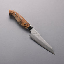  Yuto Kawagoe Blue Steel No.2 Kiritsuke Petty-Utility  125mm Spalted Wood Handle - Seisuke Knife