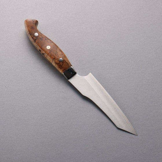 Yuto Kawagoe Blue Steel No.2 Kiritsuke Petty-Utility  125mm Spalted Wood Handle - Seisuke Knife