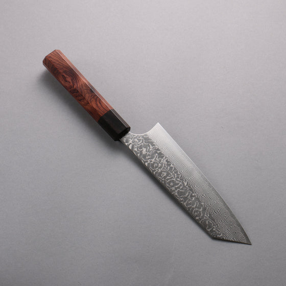 Yoshimi Kato SG2 Damascus Migaki Polish Finish Bunka  170mm Rosewood (Ferrule: Ebony) Handle - Seisuke Knife