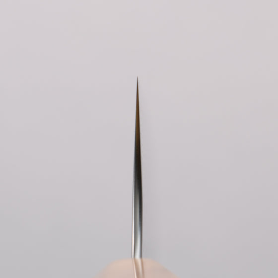 Yoshimi Kato SG2 Damascus Migaki Finished Gyuto  210mm Olive Tree and Green Resin Handle - Seisuke Knife