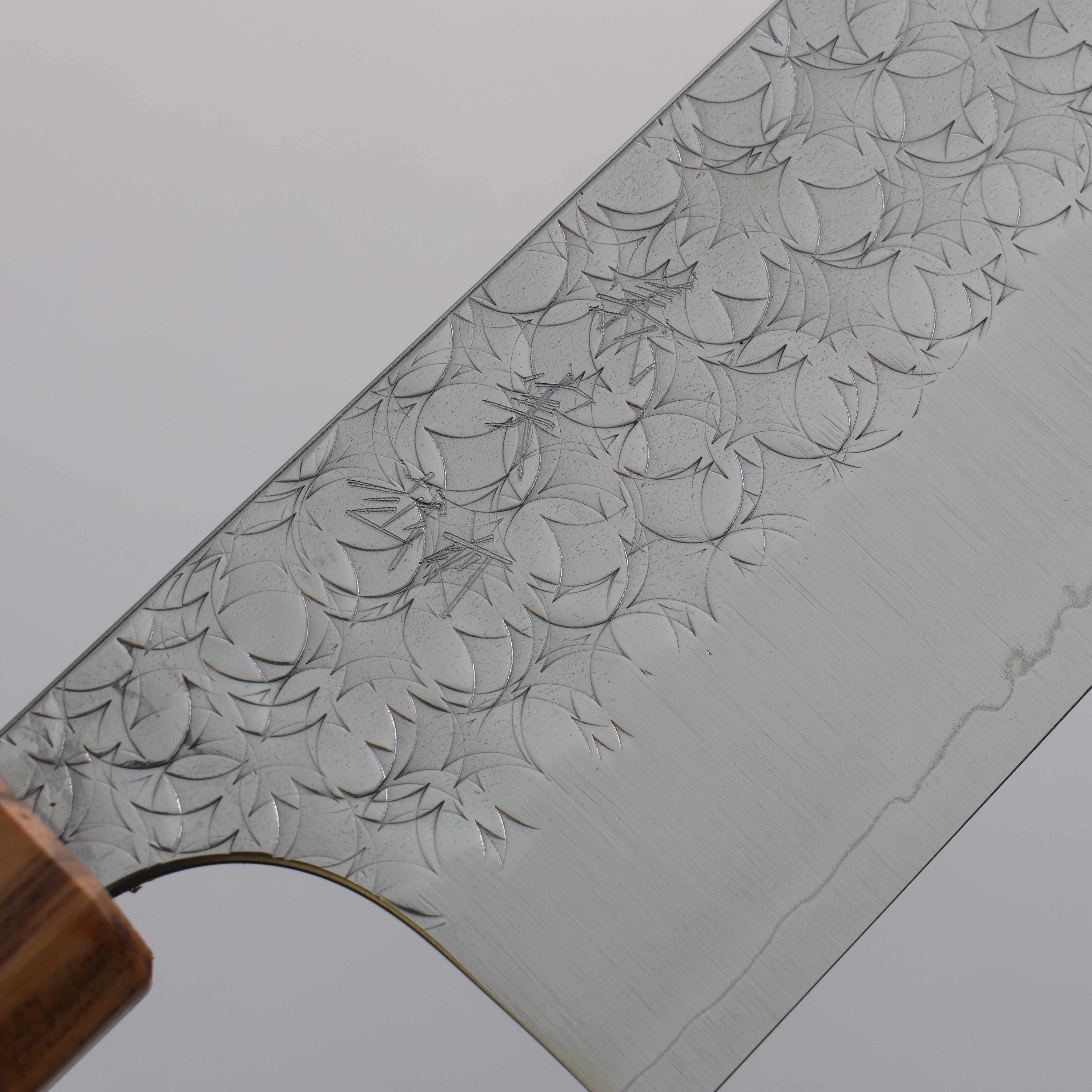Yoshimi Kato Minamo SG2 Hammered Gyuto 210mm Padoauk(Turquoise Ring) Handle - Seisuke Knife