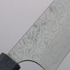 Yoshimi Kato SG2 Damascus Migaki Polish Finish Kiritsuke Gyuto  210mm Gray Stabilized Wood (White turquoise Ring) Handle - Seisuke Knife - Slide 3