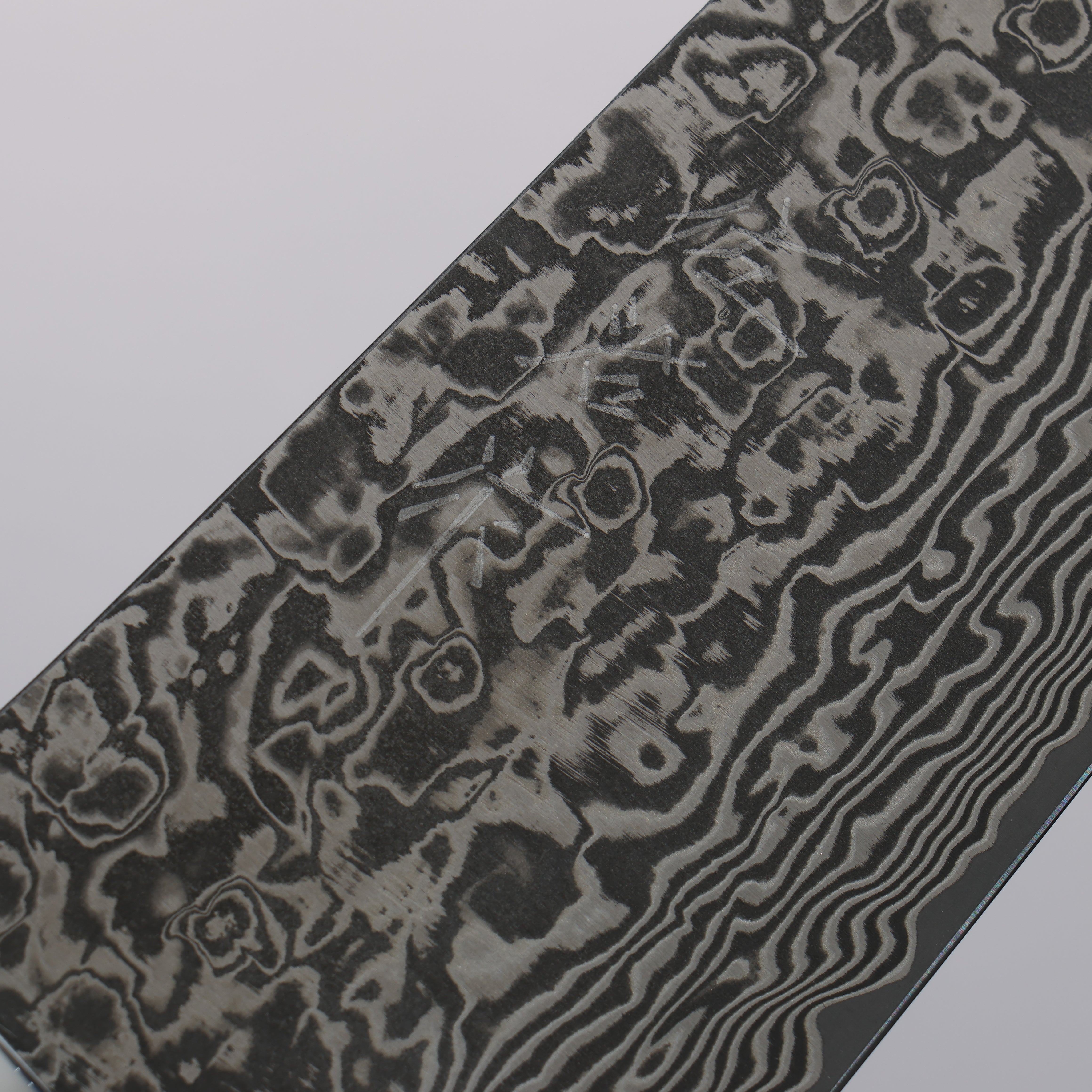 Takeshi Saji SG2 Black Damascus Santoku  180mm Ironwood(New Nomura Style) Handle - Seisuke Knife