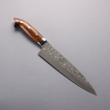  Takeshi Saji SG2 Black Damascus Gyuto  210mm Ironwood(New Nomura Style) Handle - Seisuke Knife