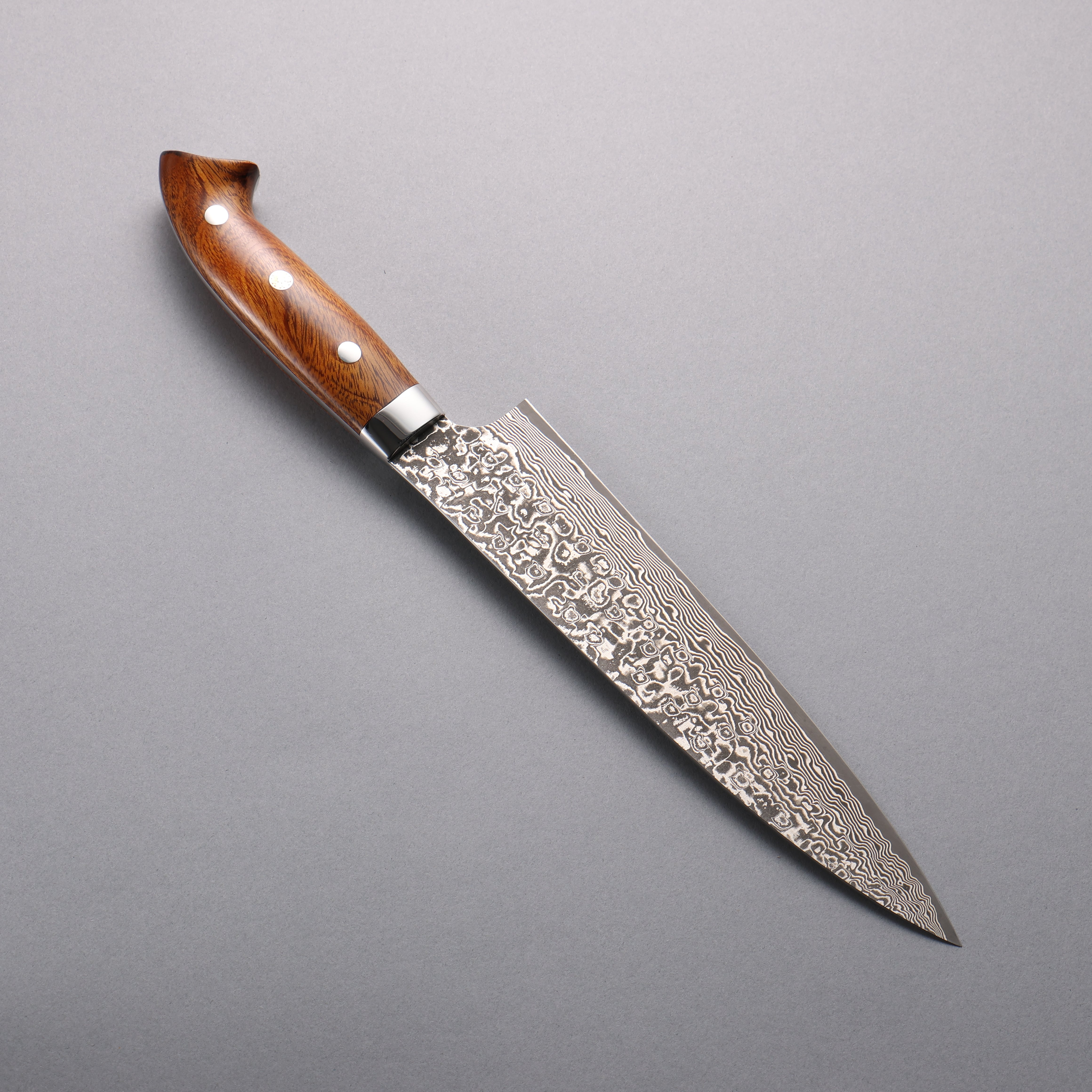 Takeshi Saji SG2 Black Damascus Gyuto  210mm Ironwood(New Nomura Style) Handle - Seisuke Knife