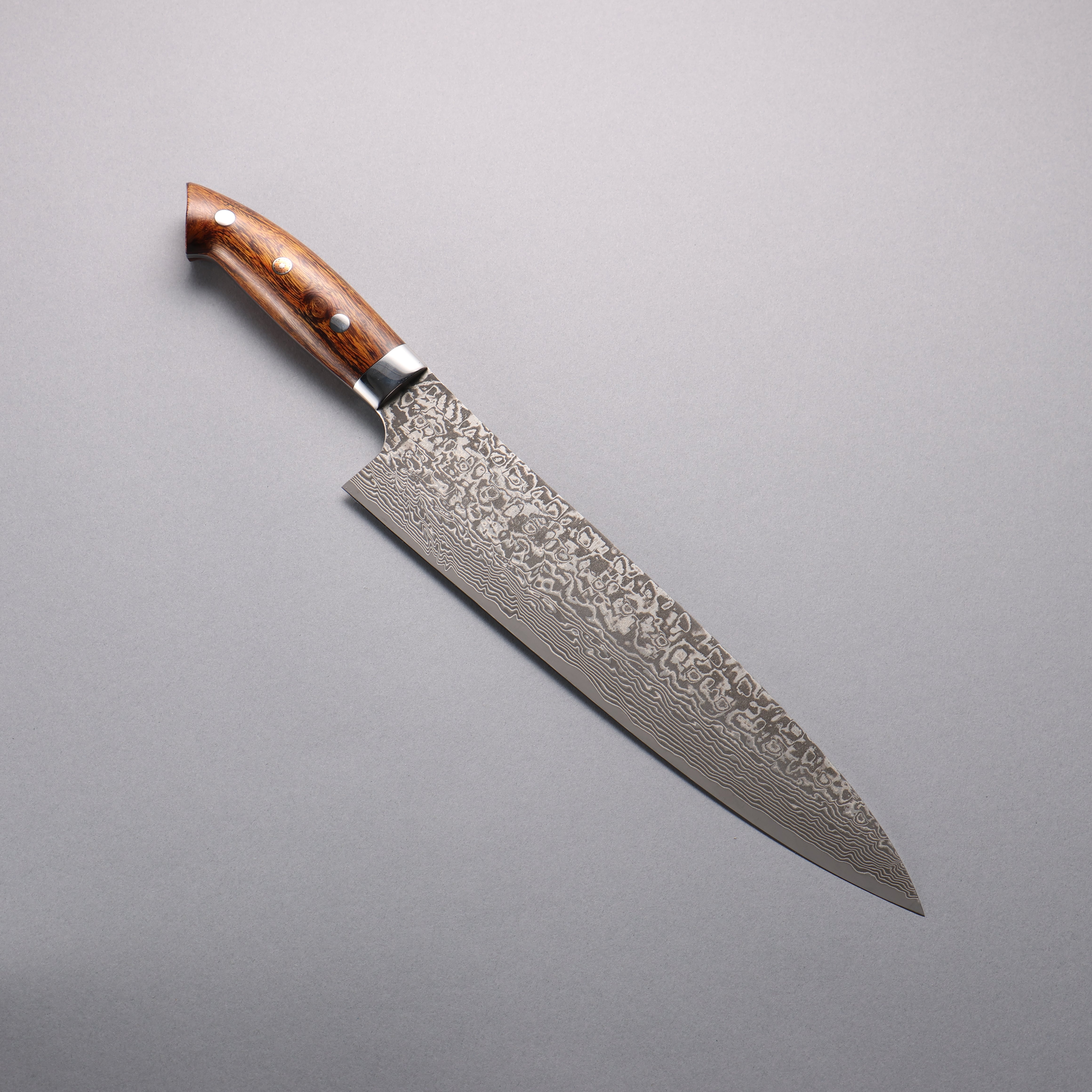 Takeshi Saji SG2 Black Damascus Gyuto  240mm Ironwood(New Nomura Style) Handle - Seisuke Knife
