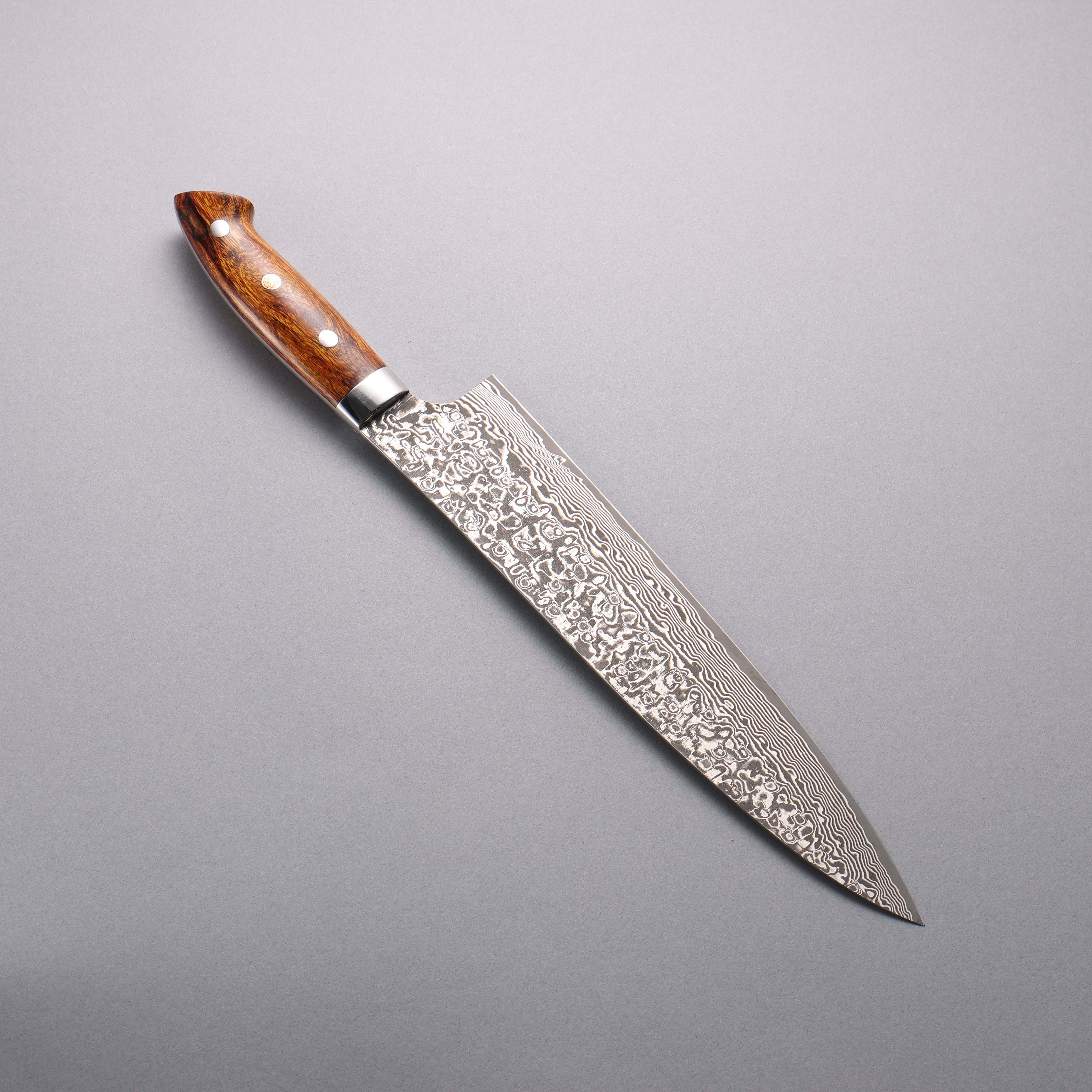 Takeshi Saji SG2 Black Damascus Gyuto  240mm Ironwood(New Nomura Style) Handle - Seisuke Knife