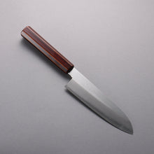  Hado Silver Steel No.3 Migaki Santoku 180mm Kijiro-Nuri Lacquered Handle - Seisuke Knife