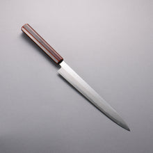  Hado Silver Steel No.3 Migaki Finished Sujihiki  240mm Lacquered (Kijiro-nuri) Handle - Seisuke Knife