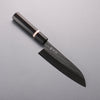 Yoshimi Kato Minamo SG2 Hammered Santoku  170mm Ebony (White Ring) Handle - Seisuke Knife - Slide 1