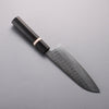 Yoshimi Kato Minamo SG2 Hammered Santoku  170mm Ebony (White Ring) Handle - Seisuke Knife - Slide 2