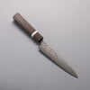 Yoshimi Kato SG2 Black Damascus Petty-Utility  150mm Sandalwood with White Ring Handle - Seisuke Knife - Slide 1