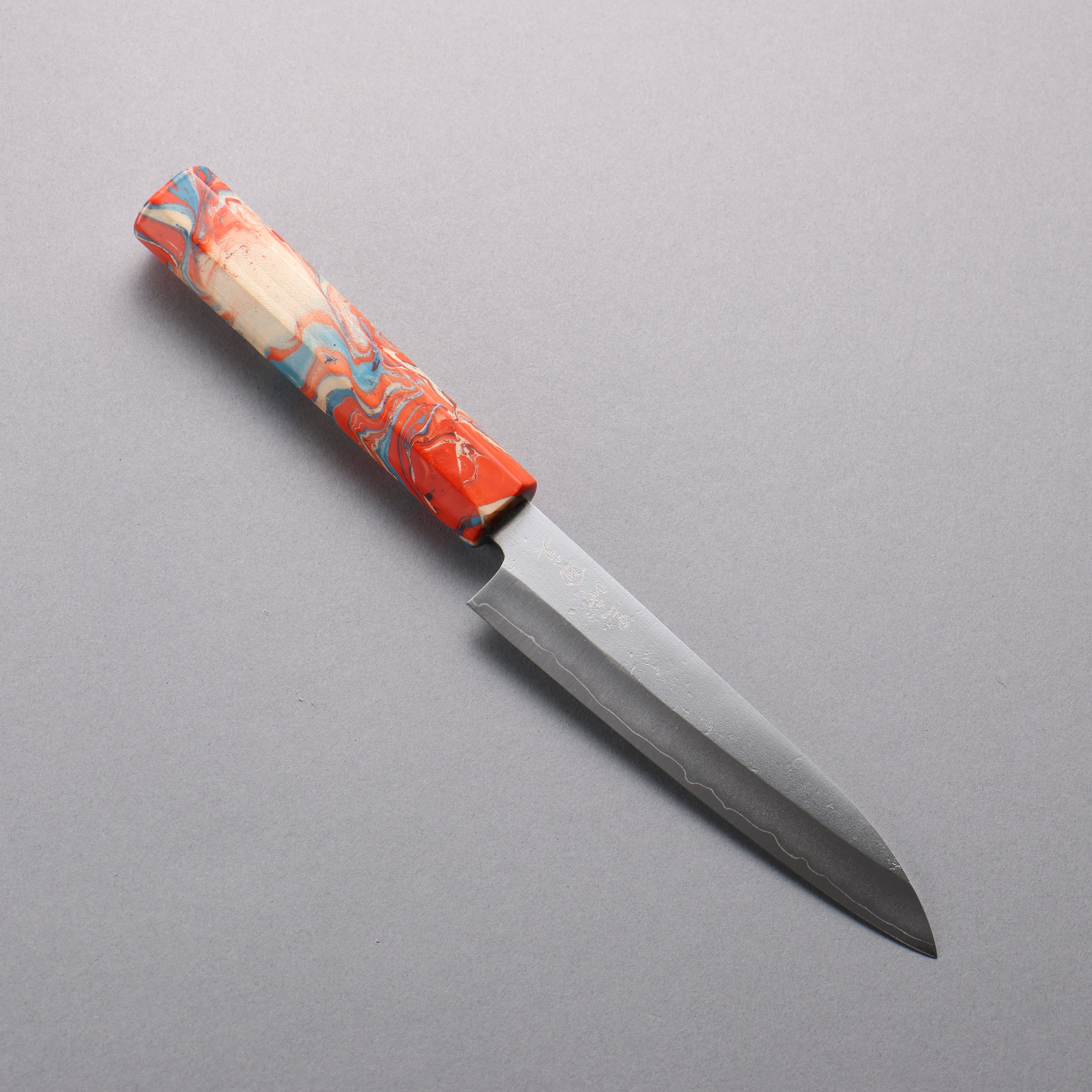 Makoto Kurosaki VG10 Nashiji Petty-Utility 135mm Marble Lacquered Handle - Seisuke Knife