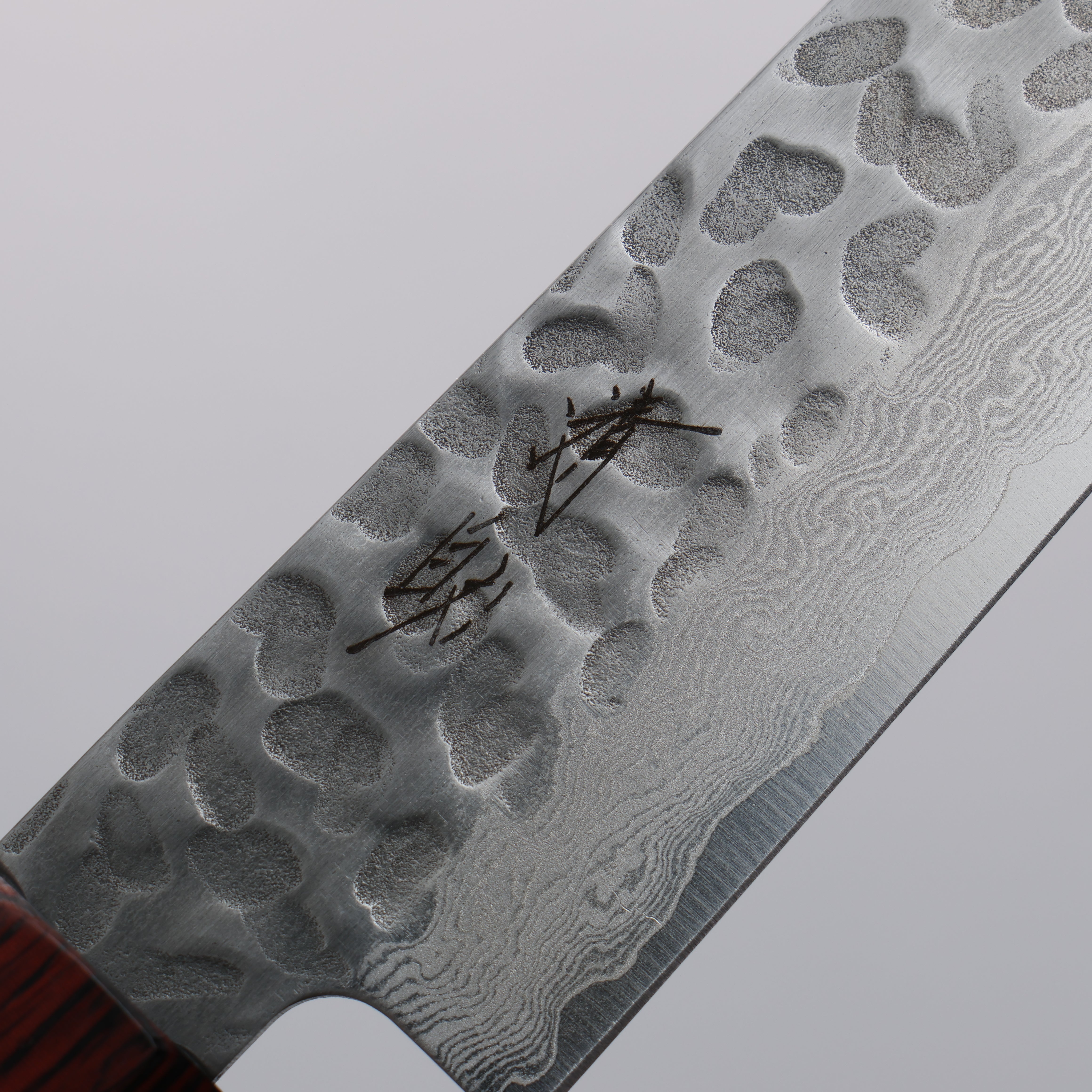 Seisuke VG10 33 Layer Damascus Hammered Petty-Utility 150mm Black Pakka wood Handle - Seisuke Knife