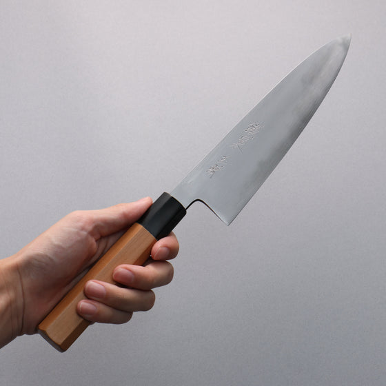 Tessen by Tanaka Tamahagane Gyuto  210mm Wild Cherry Handle - Seisuke Knife