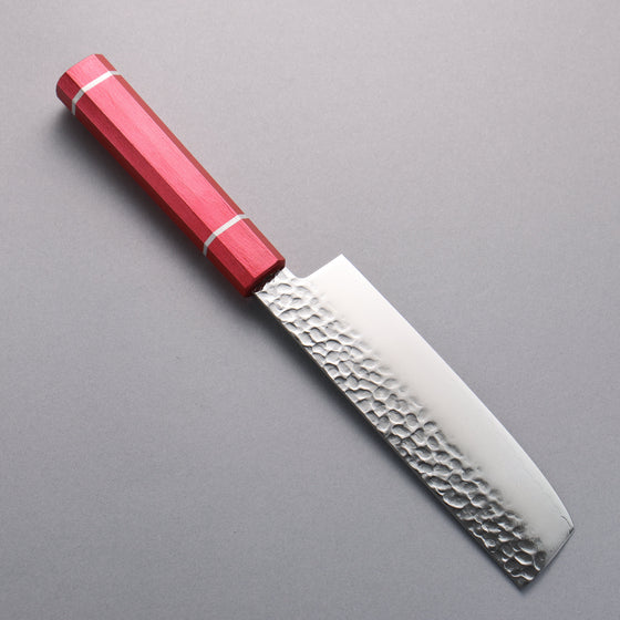 Sakai Takayuki VG10 33 Layer Damascus Nakiri 160mm Live oak Lacquered (Kouseki) Handle - Seisuke Knife