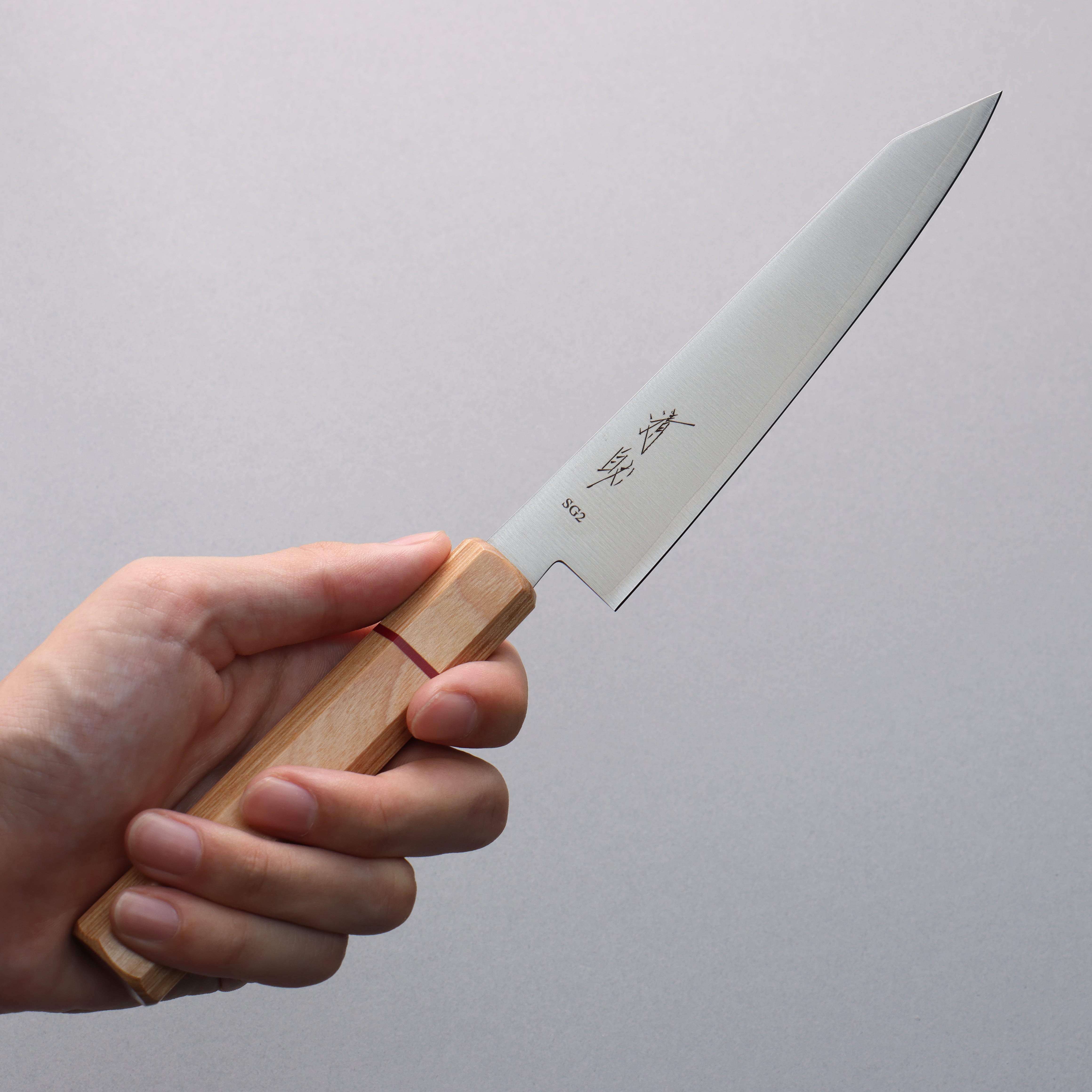 Seisuke SG2 Kiritsuke Petty-Utility 1150mm White Stabilized Wood & Red Ring Handle - Seisuke Knife