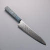 Seisuke SG2 Damascus Migaki Finished Gyuto  210mm Blue Stablized Wood Handle - Seisuke Knife - Slide 1