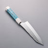 Yu Kurosaki Senko Ei SG2 Hammered Bunka  170mm Turquoise(With Double White Ring) Handle - Seisuke Knife - Slide 2