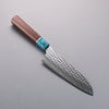 Yu Kurosaki Senko Ryu SG2 Hammered Santoku  170mm Rosewood (Ferrule: Blue Turquoise) Handle - Seisuke Knife - Slide 11