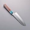 Yu Kurosaki Senko Ryu SG2 Hammered Santoku  170mm Rosewood (Ferrule: Blue Turquoise) Handle - Seisuke Knife - Slide 12