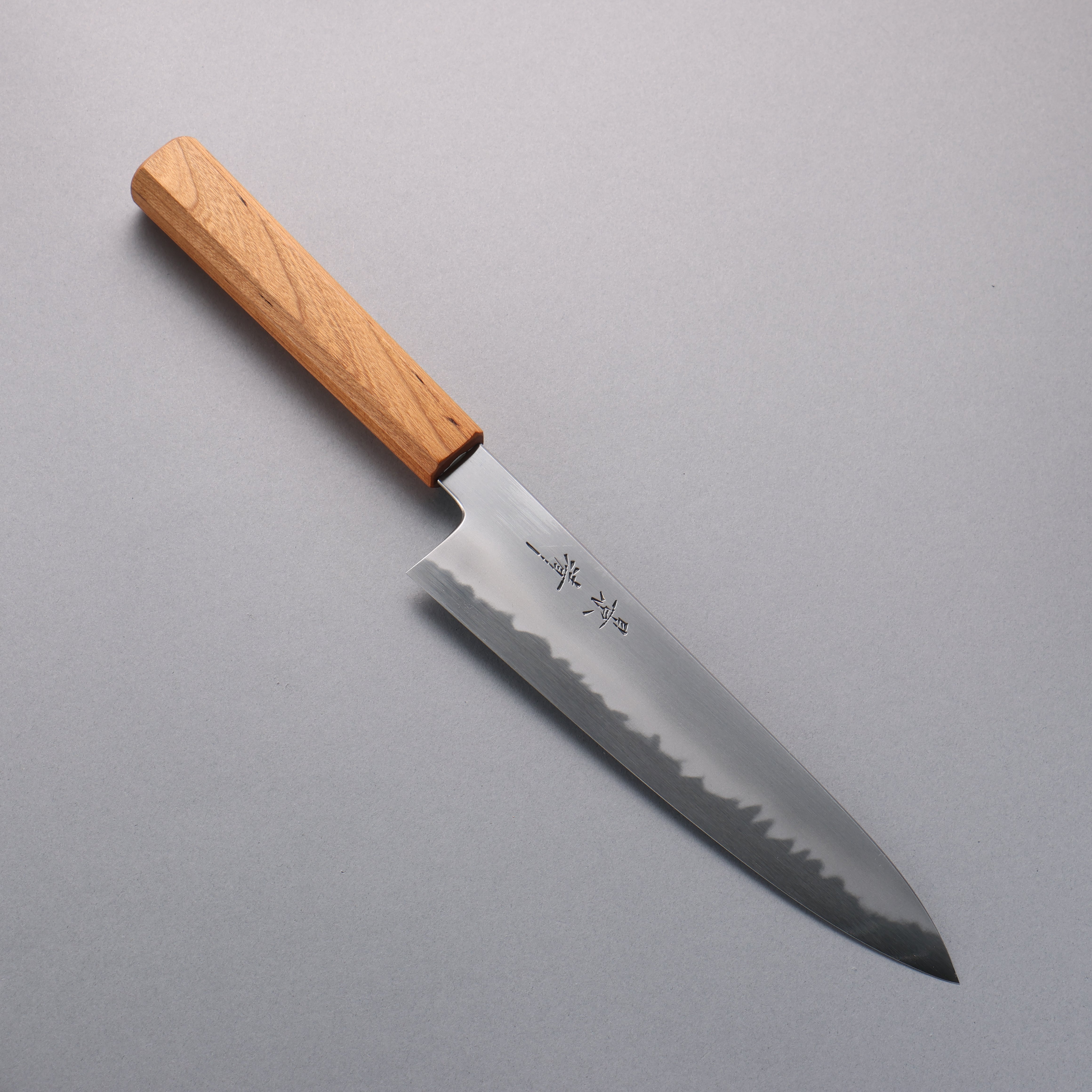 Kagekiyo Finest White Steel No.2 Gyuto 210mm Cherry Tree Handle with Sheath - Seisuke Knife