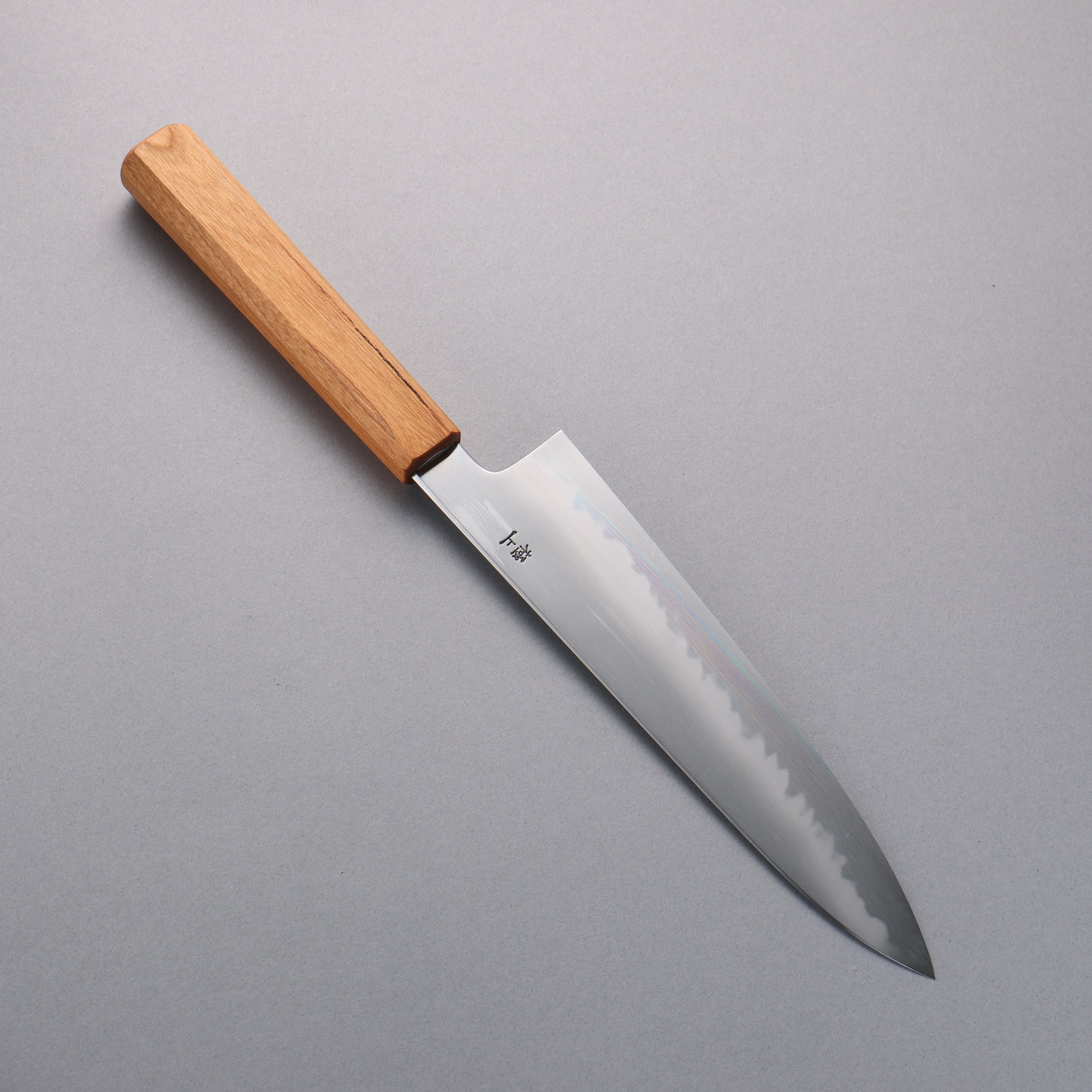Kagekiyo Finest White Steel No.2 Gyuto 210mm Cherry Tree Handle with Sheath - Seisuke Knife