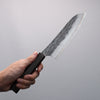 Yu Kurosaki Juhyo V-Toku2 Hammered Black Finished Santoku 170mm Ebony Wood Handle - Seisuke Knife