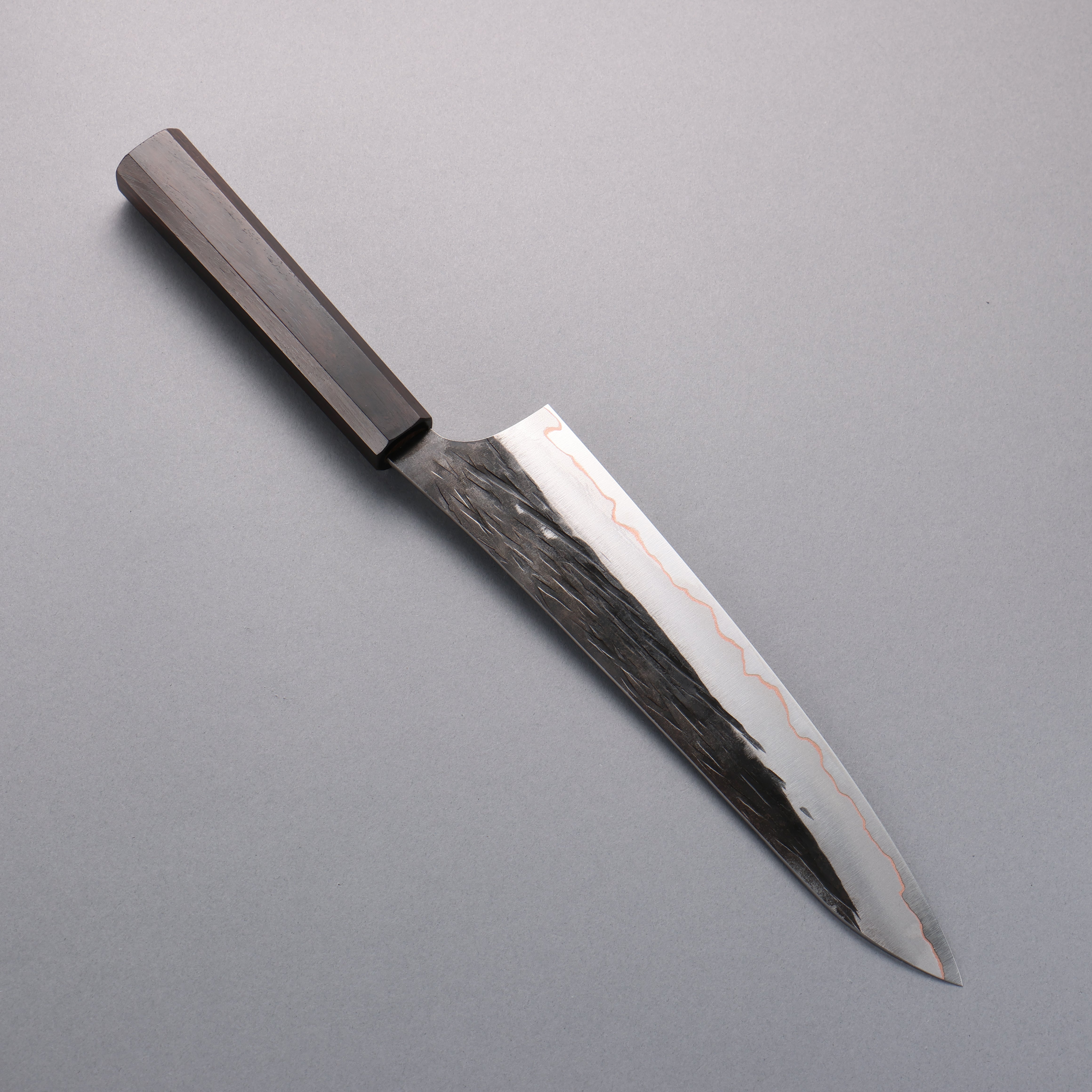 Yu Kurosaki Juhyo V-Toku2 Hammered Black Finished Gyuto 210mm Ebony Ha