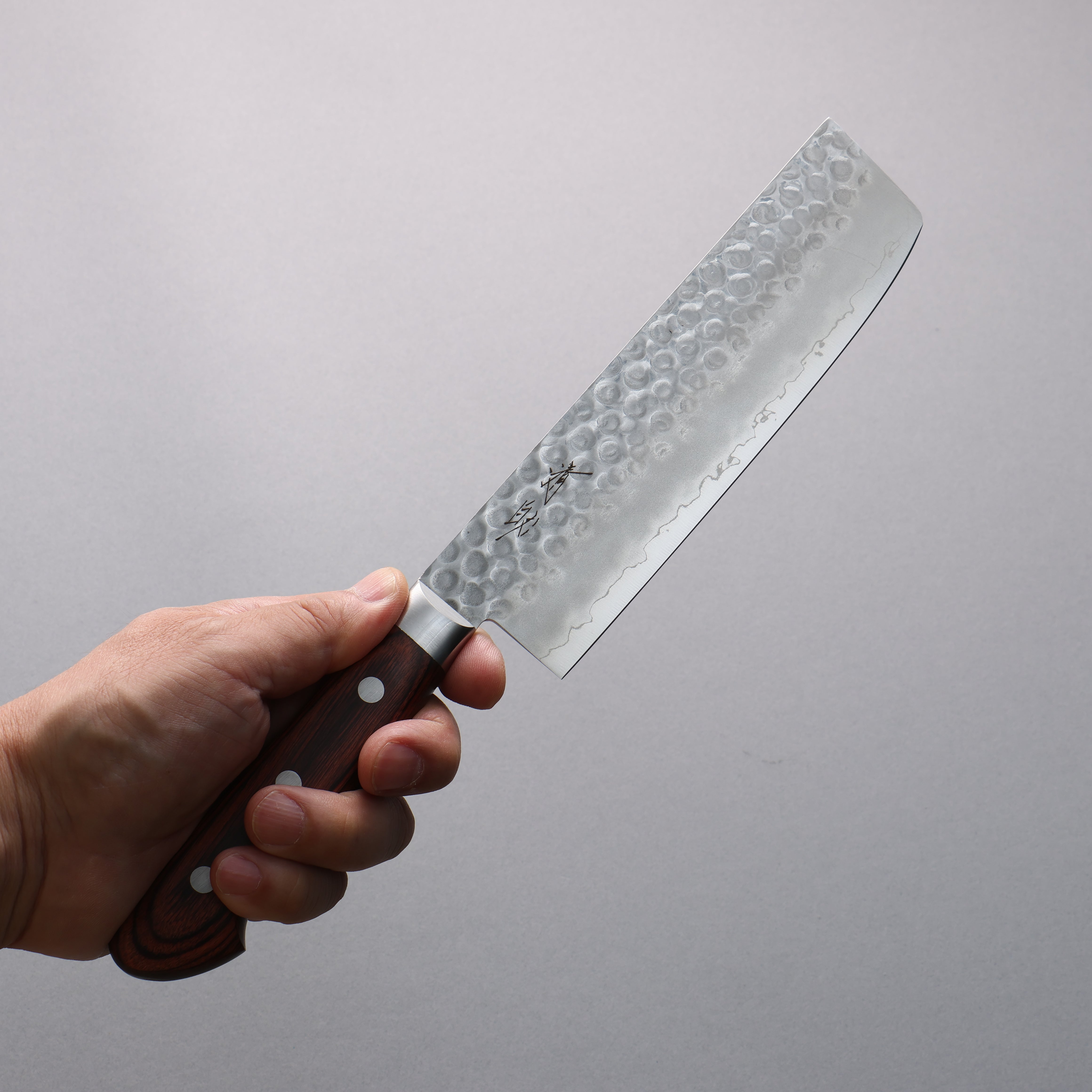 Seisuke VG10 Hammered Usuba  160mm Mahogany Handle - Seisuke Knife