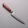 Seisuke VG10 33 Layer Damascus Petty-Utility  135mm Red Pakka wood Handle - Seisuke Knife