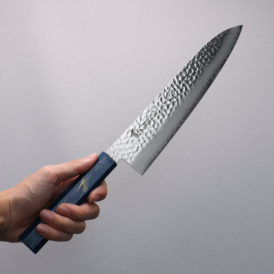 Sakai Takayuki VG10 33 Layer Damascus Gyuto 240mm Live oak Lacquered (Saiseki) Handle - Seisuke Knife