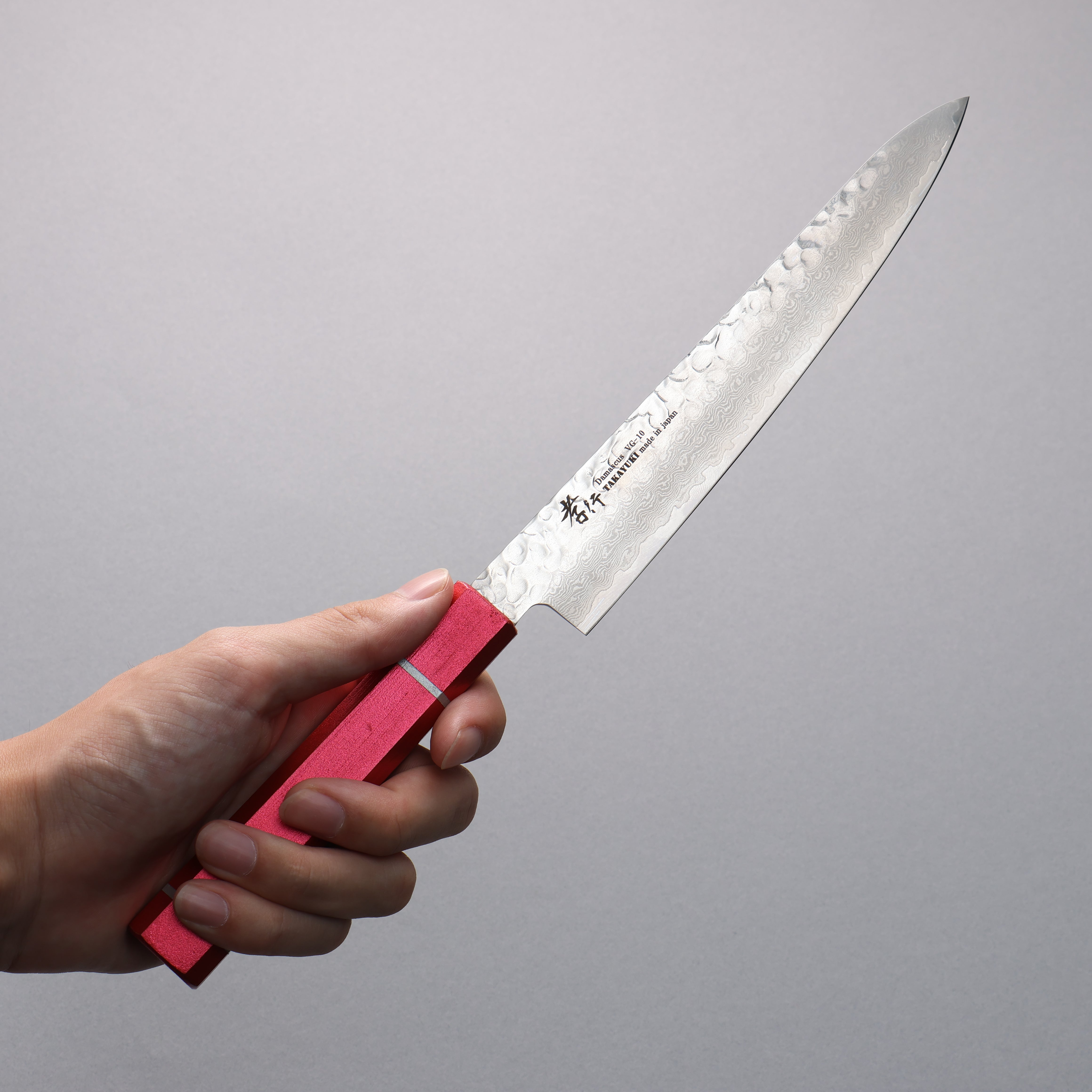 Sakai Takayuki VG10 33 Layer Damascus Petty-Utility 180mm Kouseki Lacquered Oak Handle - Seisuke Knife
